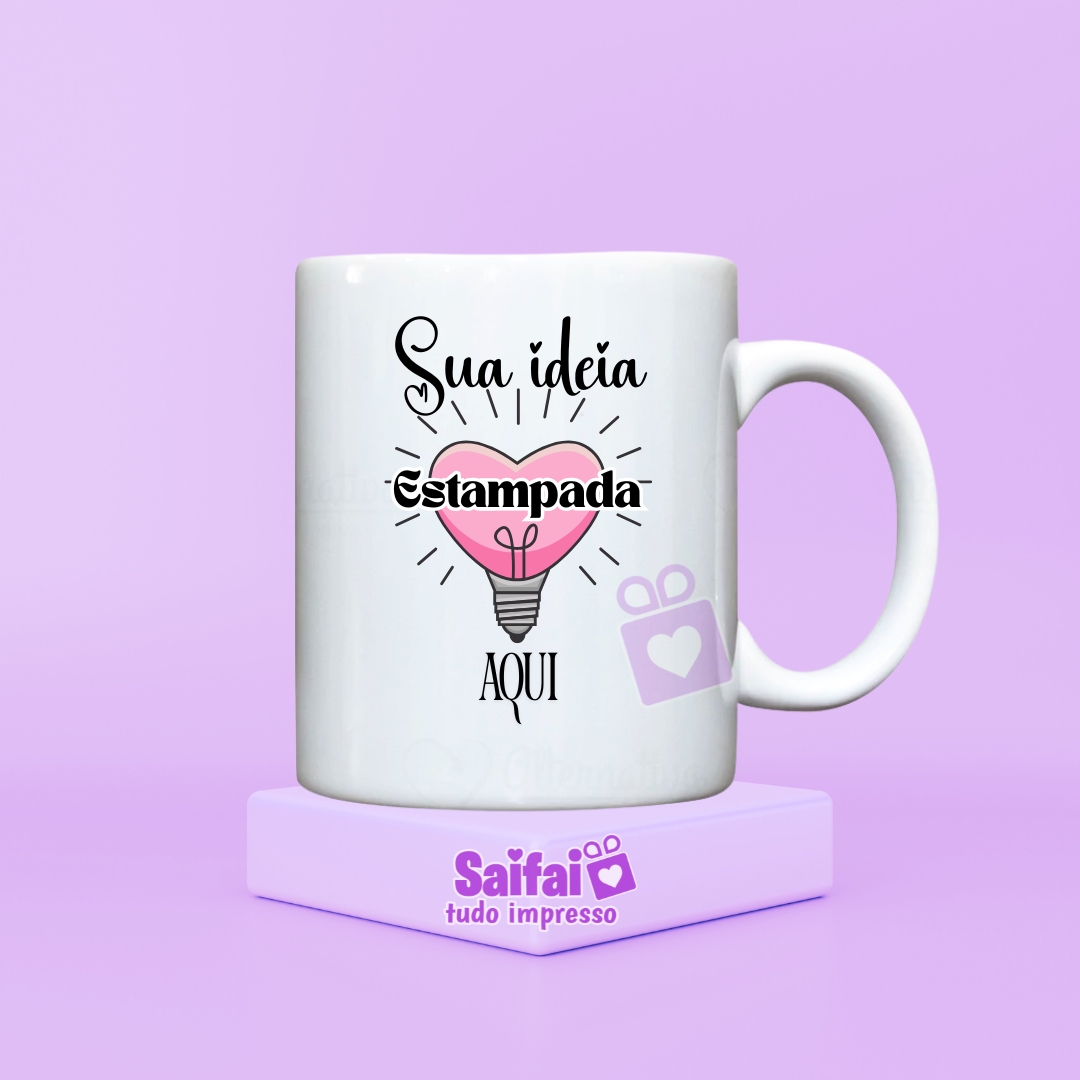 Caneca Branca Personalizada