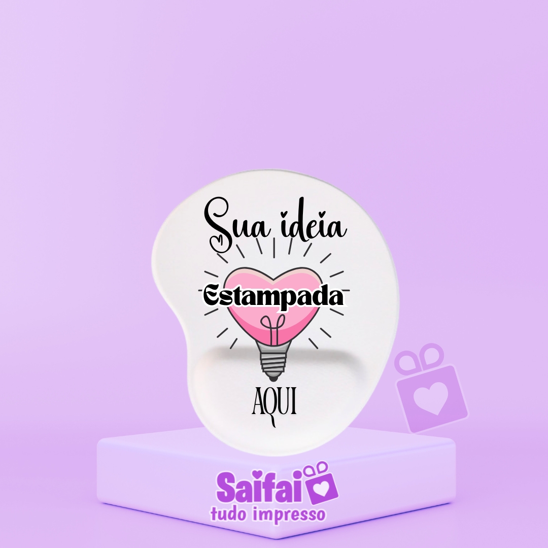 Mouse Pad Personalizado com apoio ergonômico