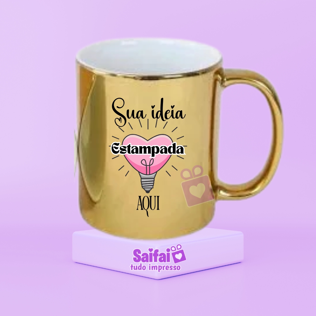 Caneca Metalizada Personalizada 330ml