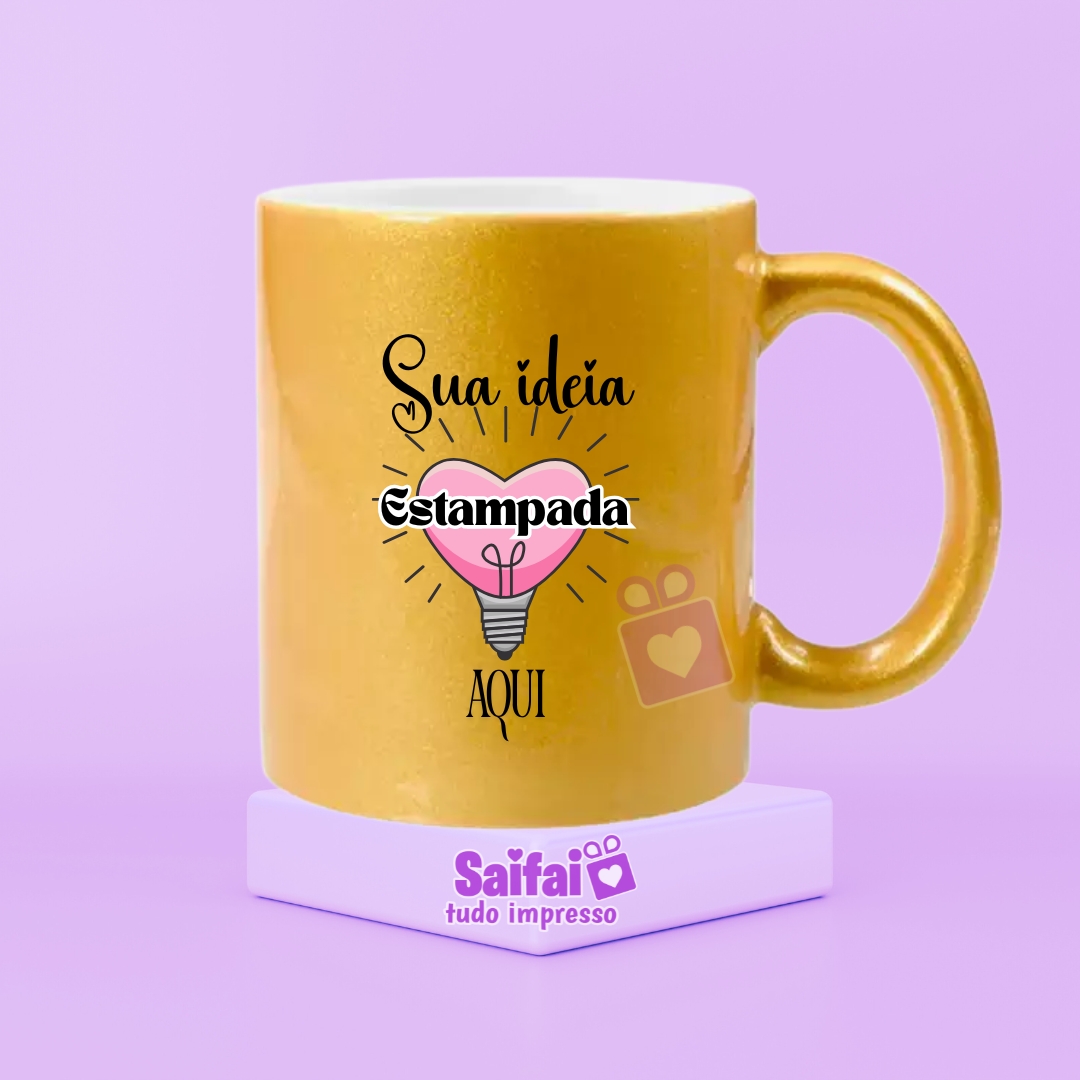 Caneca Perolada Personalizada 330ml