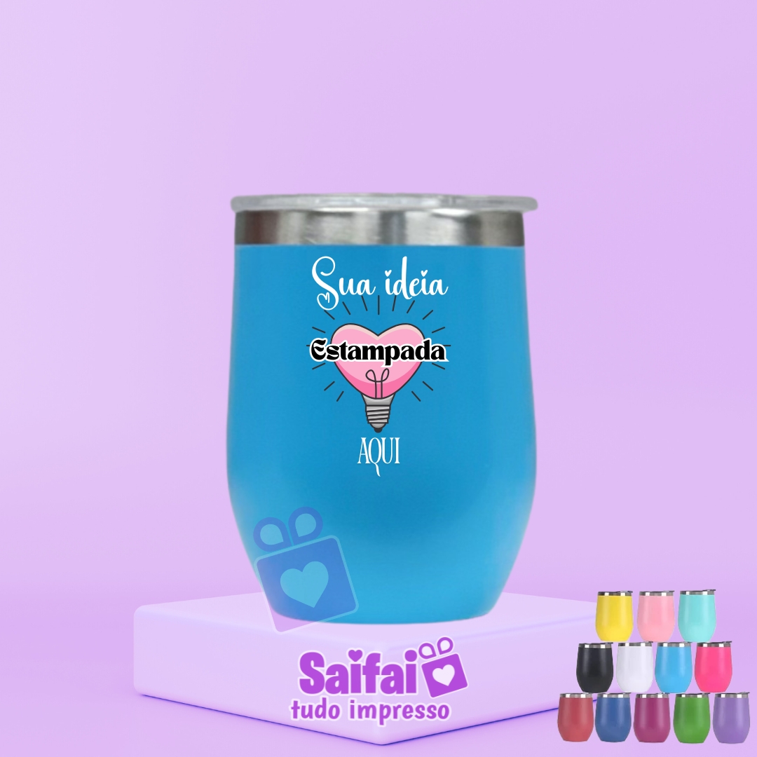 Copo Térmico Personalizado com Adesivo em Alto-Relevo – Alta Resistência OU estampa direto (ver modelos) - Imagem 3