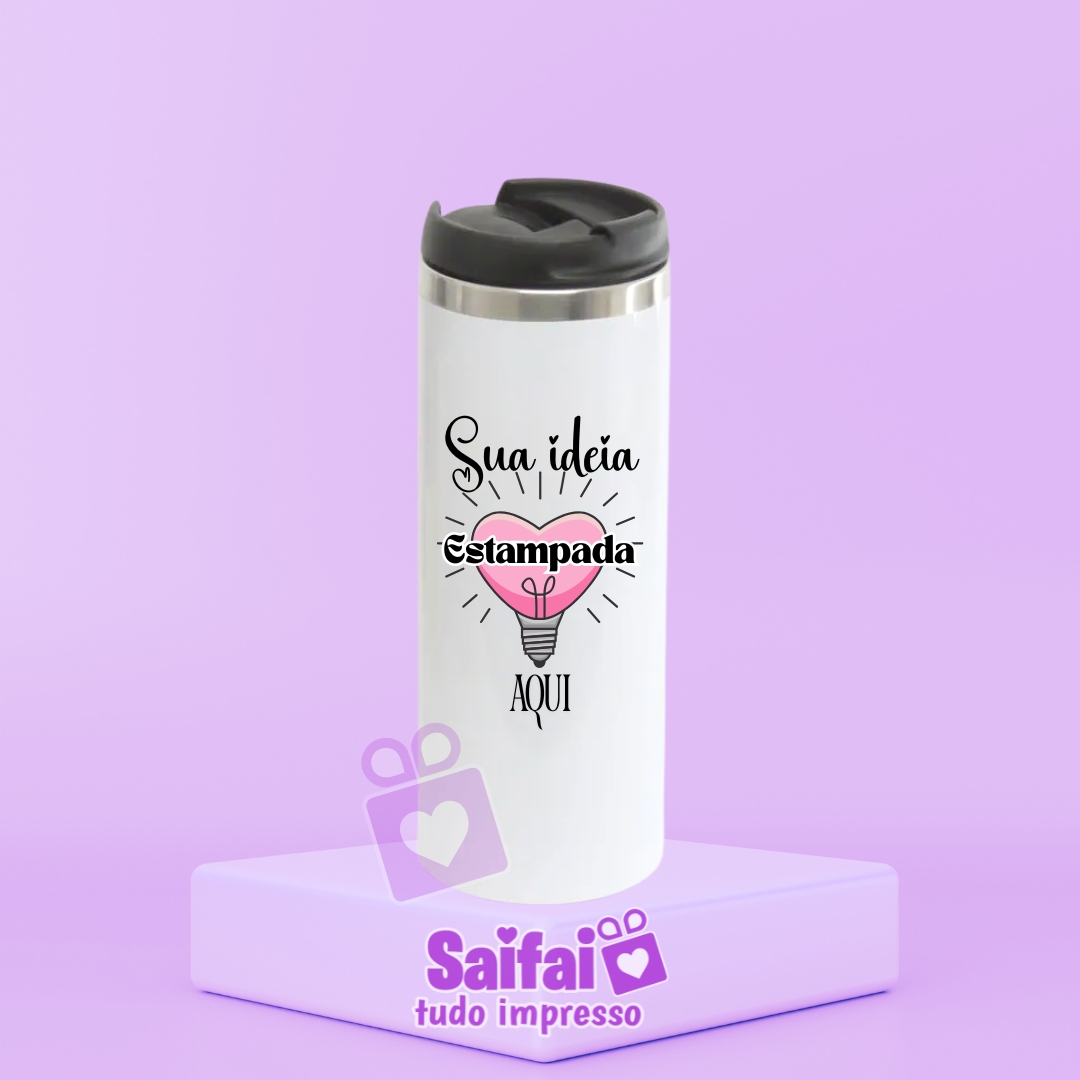 Copo Térmico Personalizado com Adesivo em Alto-Relevo – Alta Resistência OU estampa direto (ver modelos)